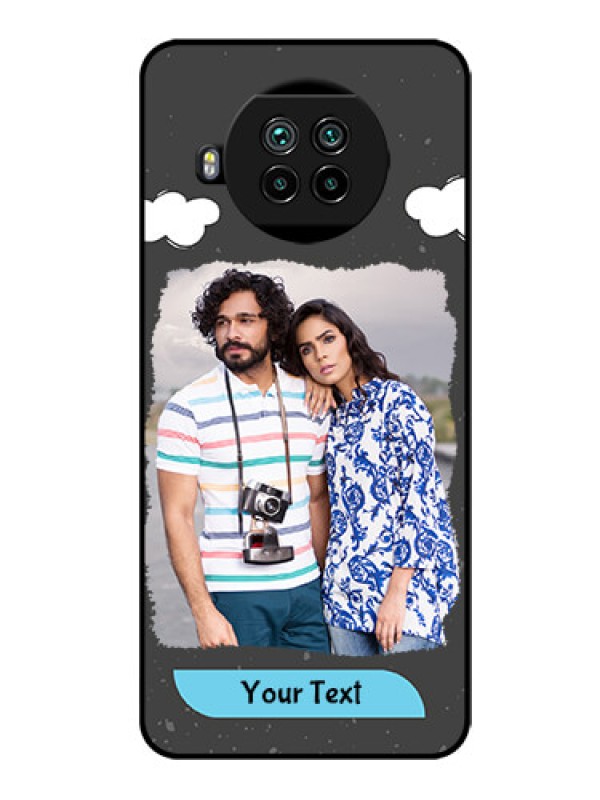 Custom Mi 10i 5G Custom Glass Phone Case  - Splashes with love doodles Design