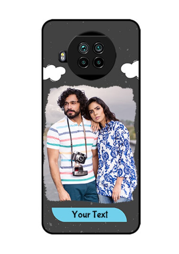 Mi 10i 5G Custom Glass Phone Case  - Splashes with love doodles Design
