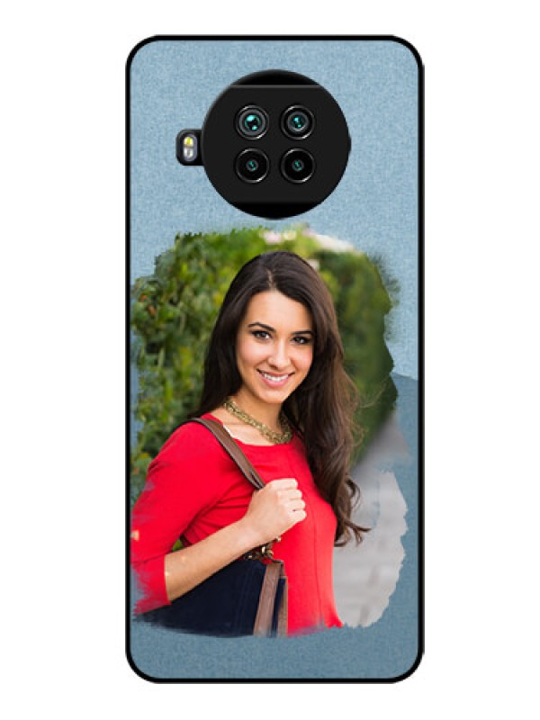 Custom Mi 10i 5G Custom Glass Mobile Case  - Grunge Line Art Design