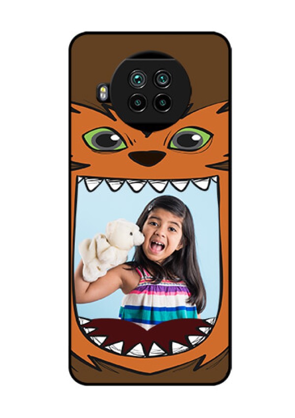 Mi 10i 5G Photo Printing on Glass Case  - Owl Monster Back Case Design