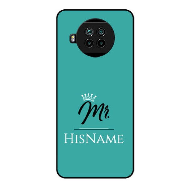 Mi 10i 5G Custom Glass Phone Case Mr with Name
