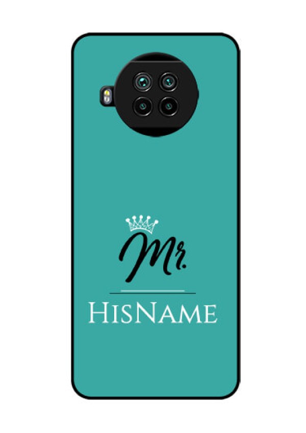 Mi 10i 5G Custom Glass Phone Case Mr with Name