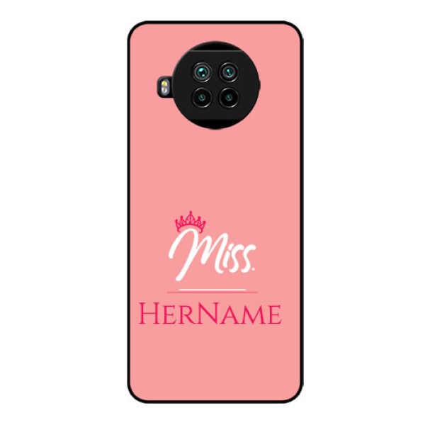 Mi 10i 5G Custom Glass Phone Case Mrs with Name
