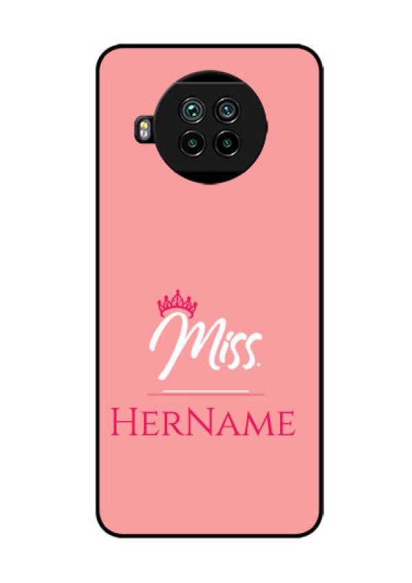 Mi 10i 5G Custom Glass Phone Case Mrs with Name