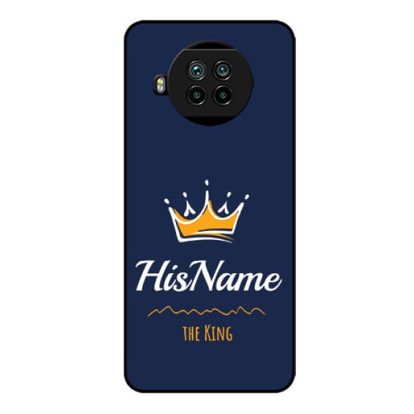 Mi 10i 5G Glass Phone Case King with Name Mi 10i 5G Glass Phone Case King with Name