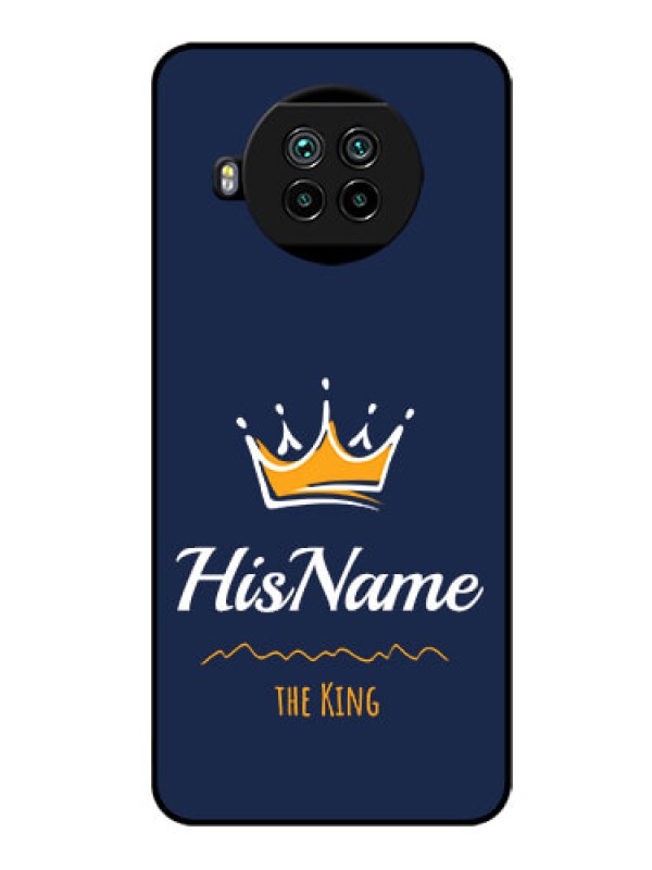 Custom Mi 10i 5G Glass Phone Case King with Name