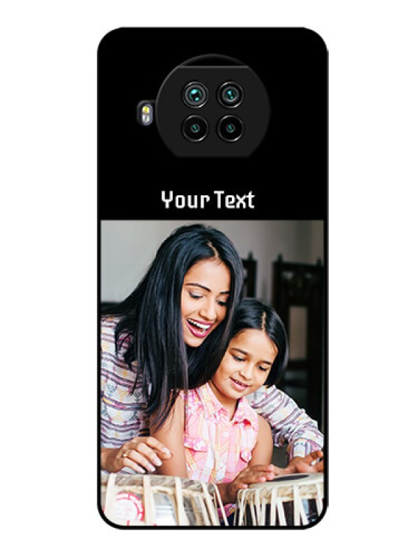 Custom Mi 10i 5G Photo with Name on Glass Phone Case