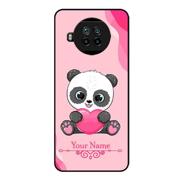 Xiaomi Mi 10I 5G Custom Glass Mobile Case - Cute Panda Design Xiaomi Mi 10I 5G Custom Glass Mobile Case - Cute Panda Design