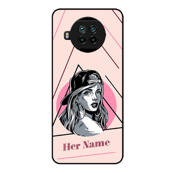 Xiaomi Mi 10I 5G Personalized Glass Phone Case - Rockstar Girl Design