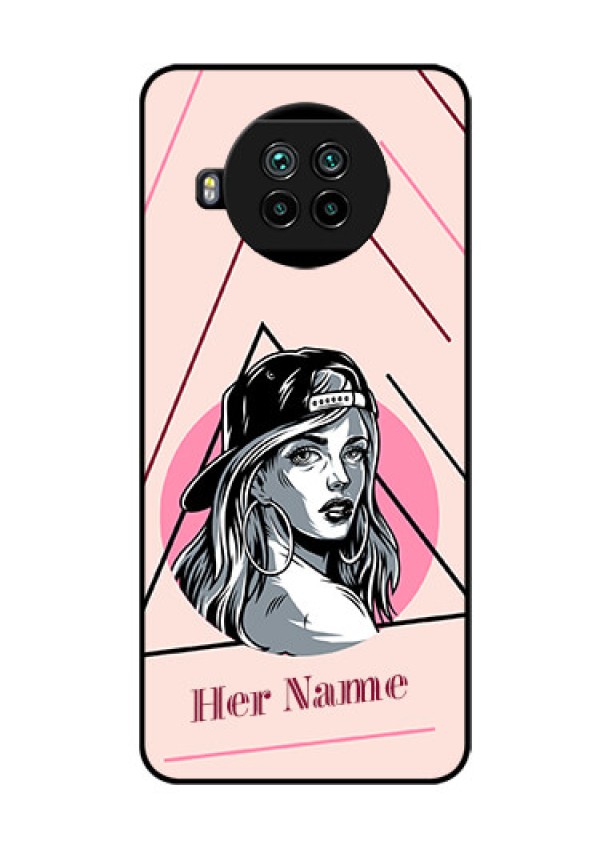 Xiaomi Mi 10I 5G Personalized Glass Phone Case - Rockstar Girl Design