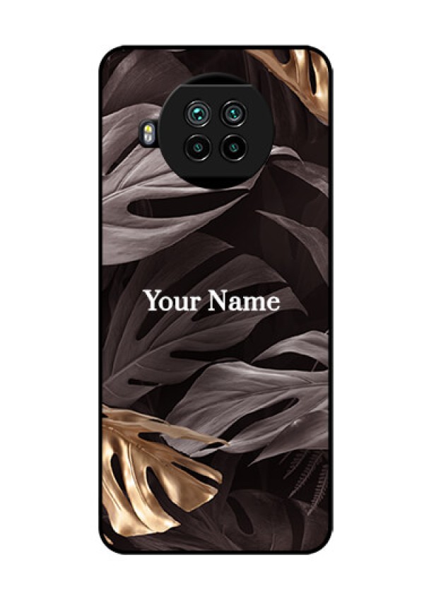 Xiaomi Mi 10I 5G Personalised Glass Phone Case - Wild Leaves digital paint Design
