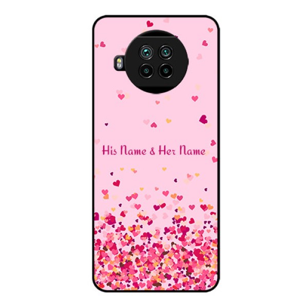 Xiaomi Mi 10I 5G Photo Printing on Glass Case - Floating Hearts Design