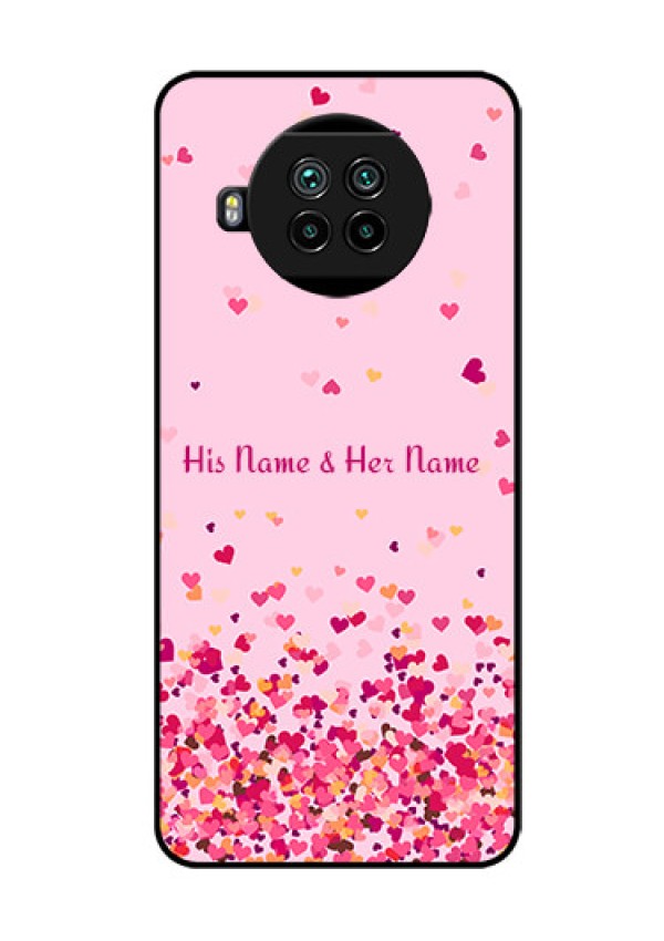 Xiaomi Mi 10I 5G Photo Printing on Glass Case - Floating Hearts Design