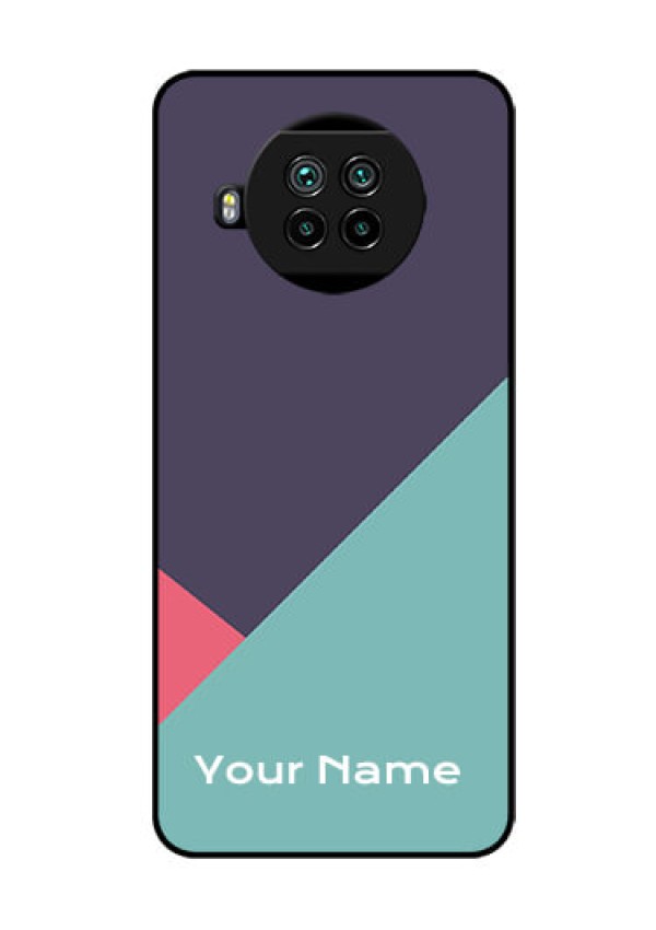 Xiaomi Mi 10I 5G Custom Glass Mobile Case - Tri Color abstract Design