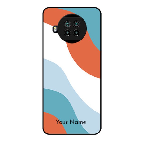 Xiaomi Mi 10I 5G Custom Glass Mobile Case - coloured Waves Design Xiaomi Mi 10I 5G Custom Glass Mobile Case - coloured Waves Design