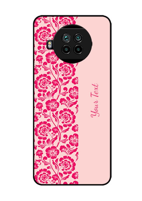 Xiaomi Mi 10I 5G Custom Glass Phone Case - Attractive Floral Pattern Design