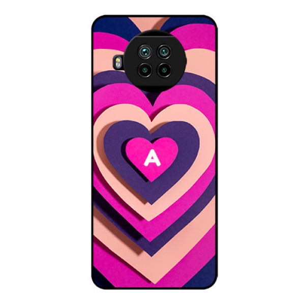 Xiaomi Mi 10I 5G Custom Glass Mobile Case - Cute Heart Pattern Design Xiaomi Mi 10I 5G Custom Glass Mobile Case - Cute Heart Pattern Design