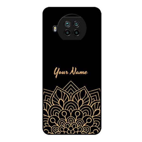 Xiaomi Mi 10I 5G Custom Glass Phone Case - Golden mandala Design