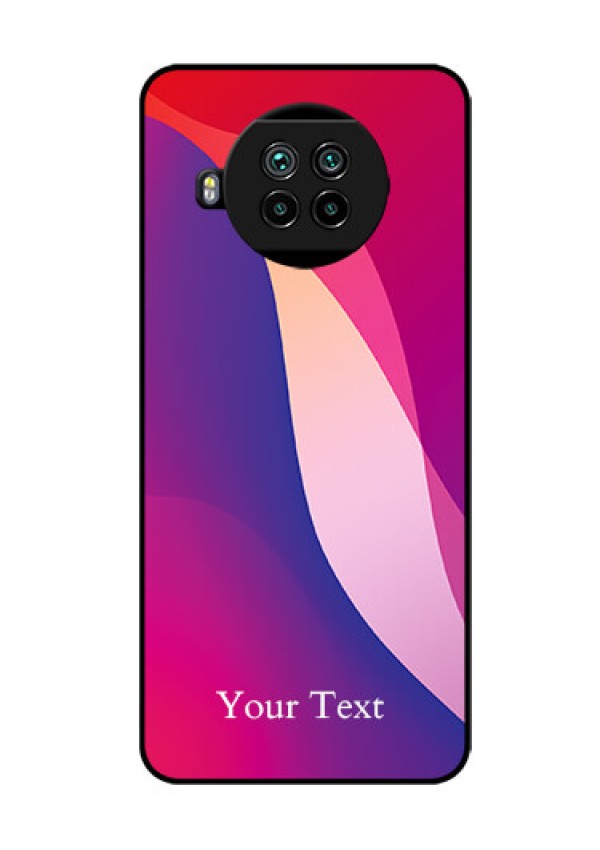 Xiaomi Mi 10I 5G Personalized Glass Phone Case - Digital abstract Overlap Design