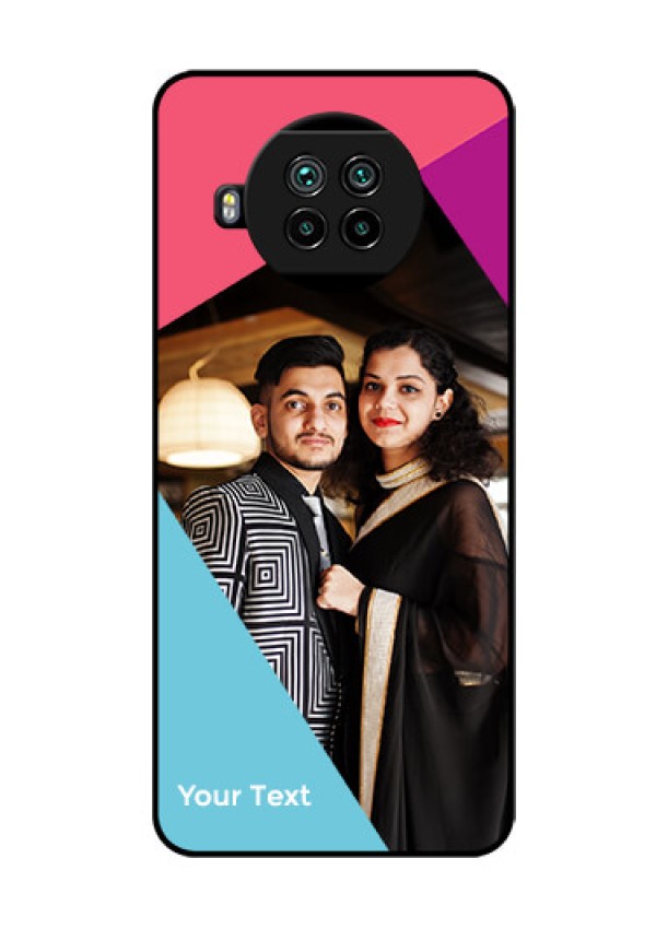 Xiaomi Mi 10I 5G Custom Glass Mobile Case - Stacked Triple colour Design
