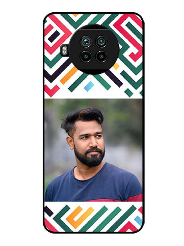 Custom Xiaomi Mi 10I 5G Personalized Glass Phone Case - Colorful Maze Pattern Design