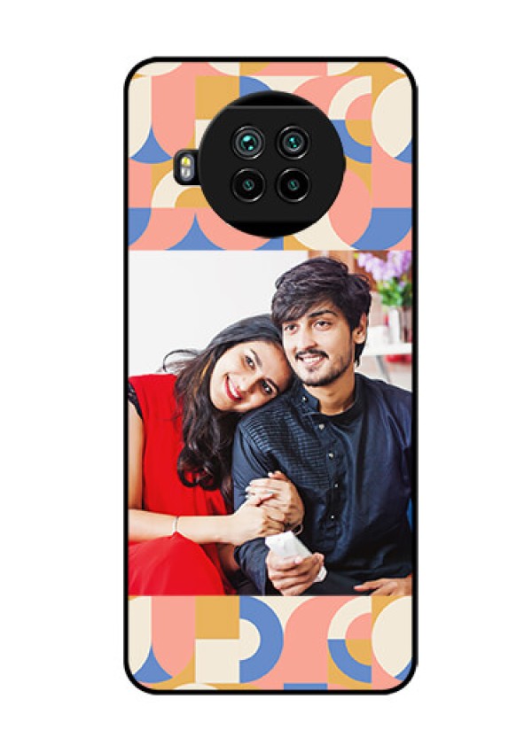 Xiaomi Mi 10I 5G Photo Printing on Glass Case - Semi-circle Maze Pattern Design
