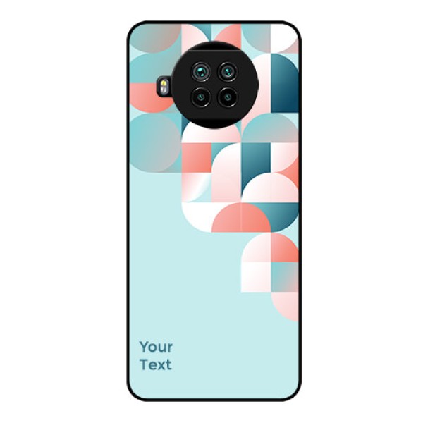 Xiaomi Mi 10I 5G Custom Glass Phone Case - Stylish Semi-circle Pattern Design