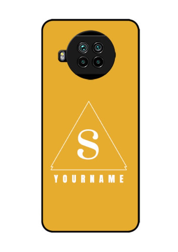 Xiaomi Mi 10I 5G Personalized Glass Phone Case - simple triangle Design