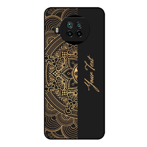 Xiaomi Mi 10I 5G Photo Printing on Glass Case - Mandala art with custom text Design Xiaomi Mi 10I 5G Photo Printing on Glass Case - Mandala art with custom text Design