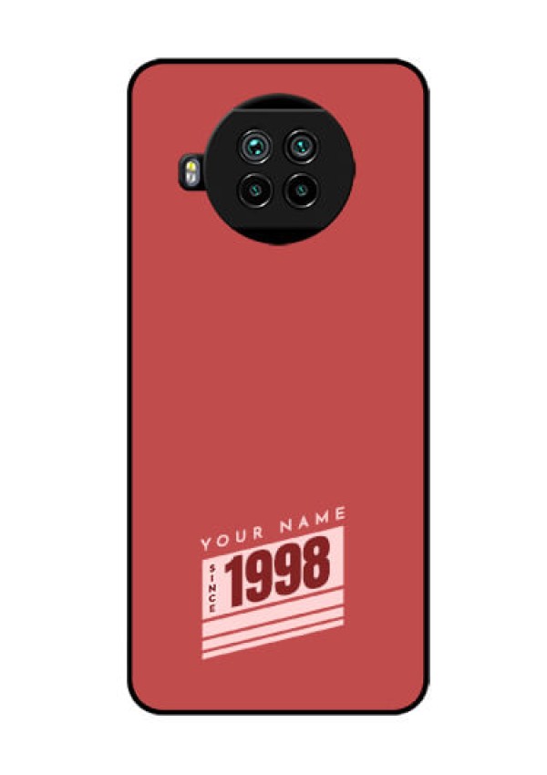 Xiaomi Mi 10I 5G Custom Glass Phone Case - Red custom year of birth Design
