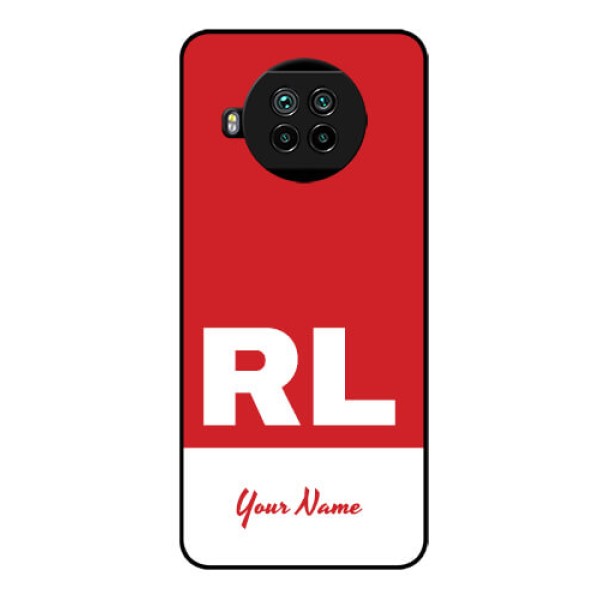 Xiaomi Mi 10I 5G Personalized Glass Phone Case - dual tone custom text Design