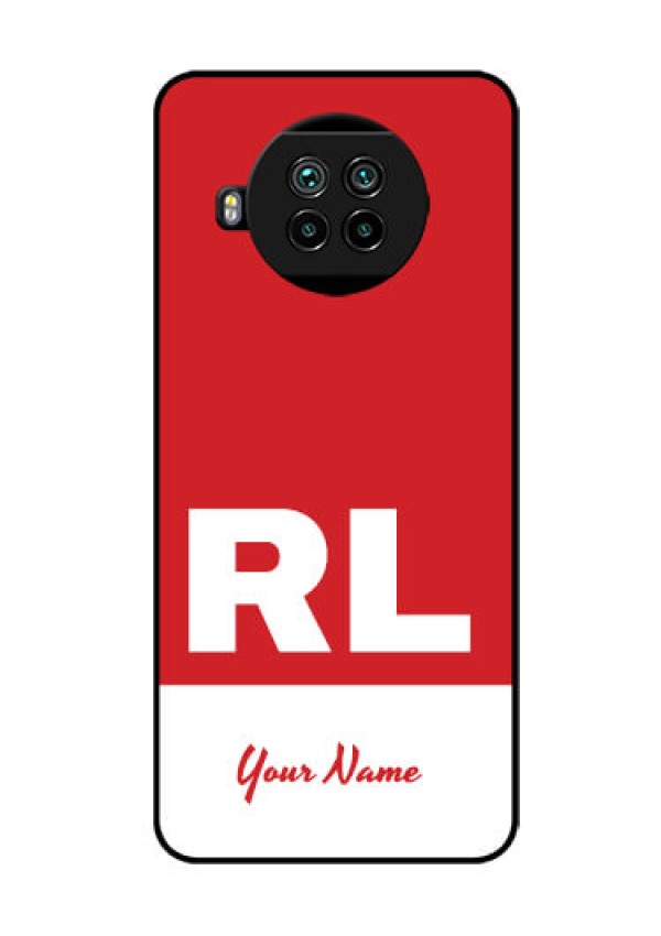 Xiaomi Mi 10I 5G Personalized Glass Phone Case - dual tone custom text Design