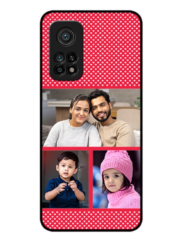 Custom Mi 10T Pro Personalized Glass Phone Case - Bulk Pic Upload Design