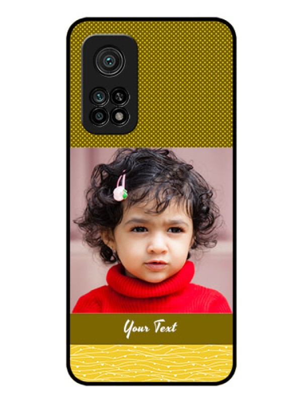 Custom Mi 10T Pro Custom Glass Phone Case - Simple Green Color Design
