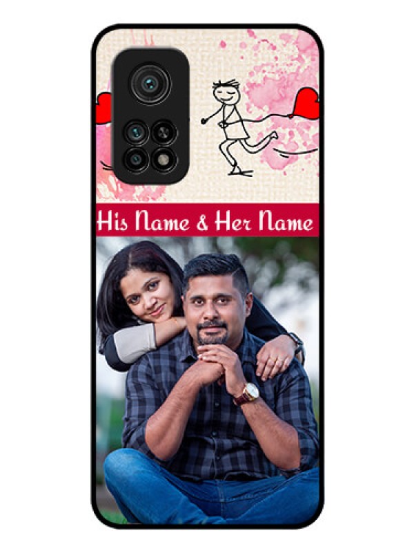 Custom Mi 10T Pro Photo Printing on Glass Case - You and Me Case Design