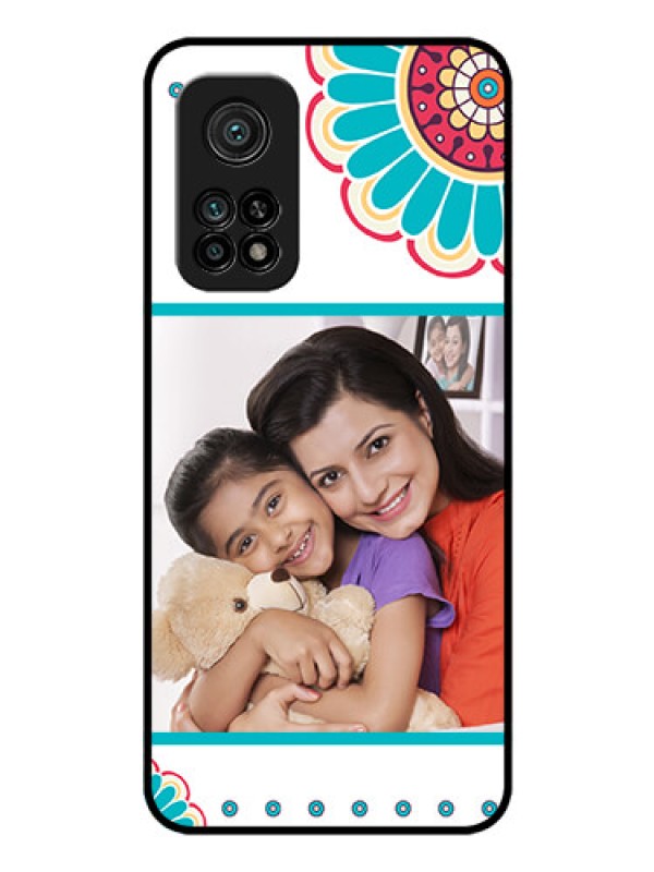 Custom Mi 10T Pro Custom Glass Phone Case - Flower Design