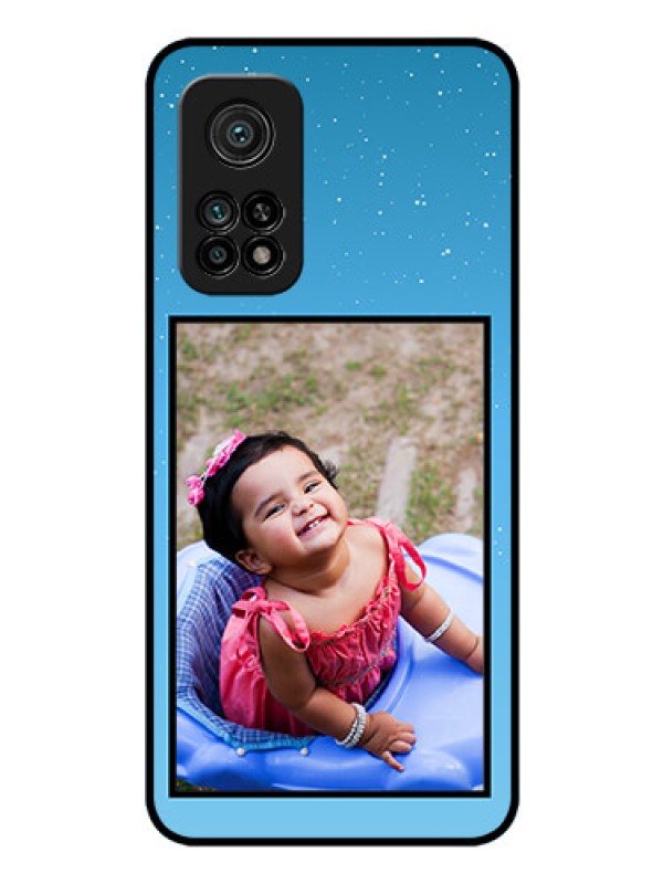 Custom Mi 10T Pro Custom Glass Mobile Case - Wave Pattern Colorful Design