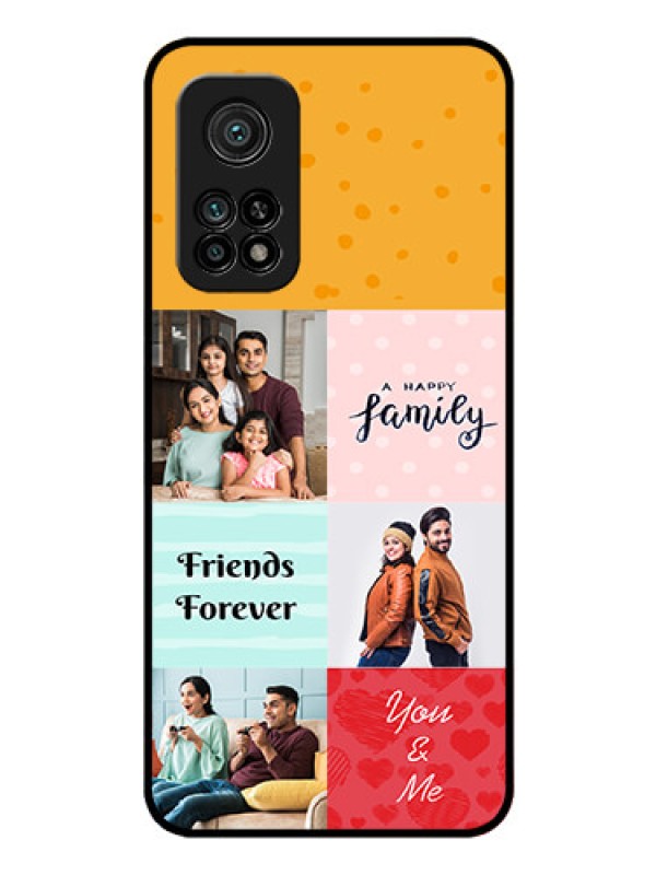 Custom Mi 10T Pro Personalized Glass Phone Case - Images with Quotes Design
