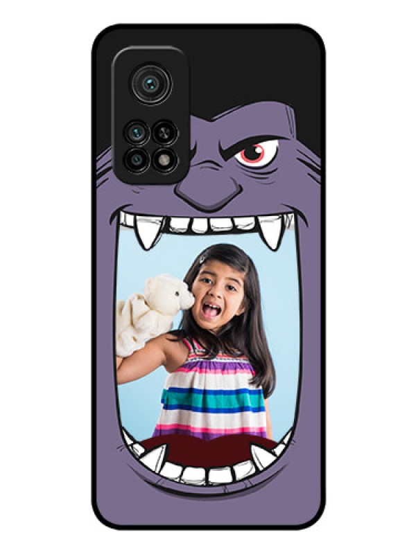 Custom Mi 10T Pro Custom Glass Phone Case - Angry Monster Design