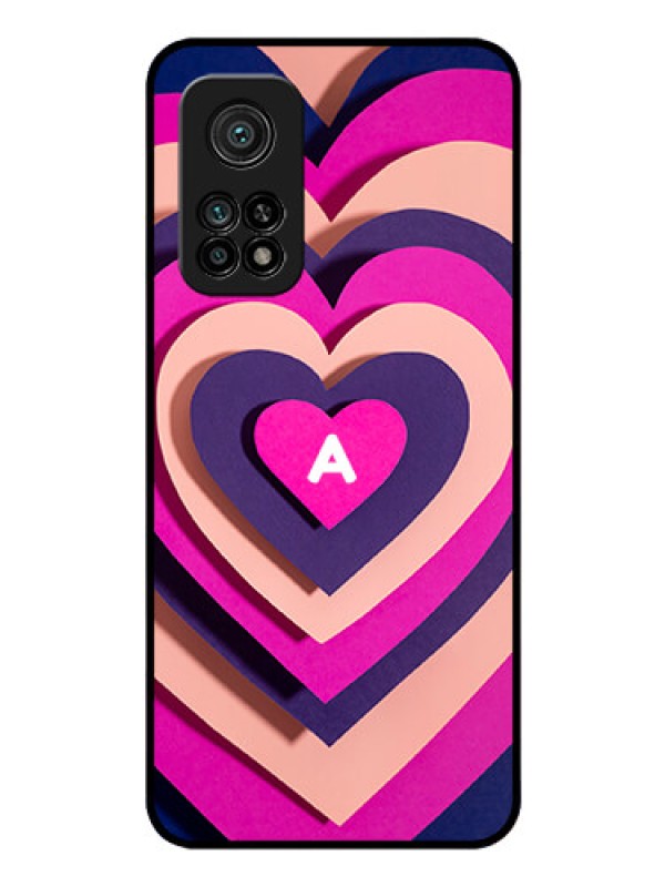 Custom Xiaomi Mi 10T Pro Custom Glass Mobile Case - Cute Heart Pattern Design