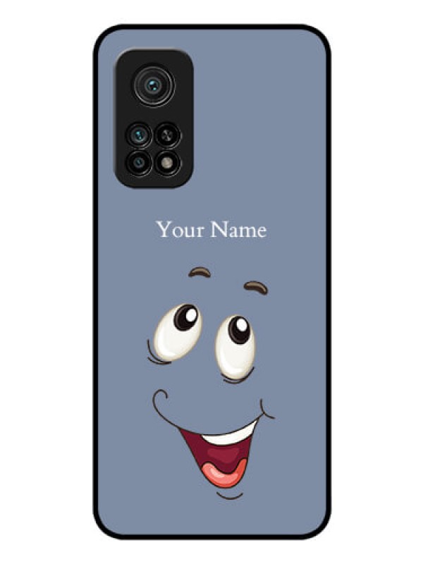 Custom Xiaomi Mi 10T Pro Photo Printing on Glass Case - Laughing Cartoon Face Design