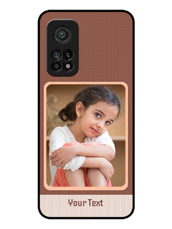 Custom Mi 10T Custom Glass Phone Case - Simple Pic Upload Design