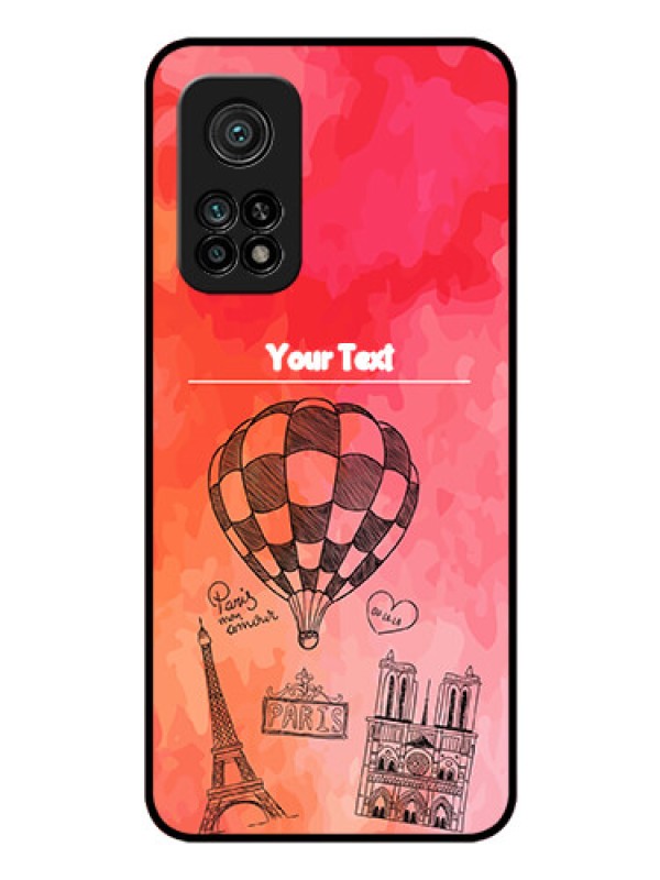 Custom Mi 10T Custom Glass Phone Case - Paris Theme Design