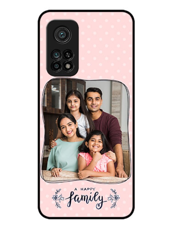 Custom Mi 10T Custom Glass Phone Case - Family with Dots Design