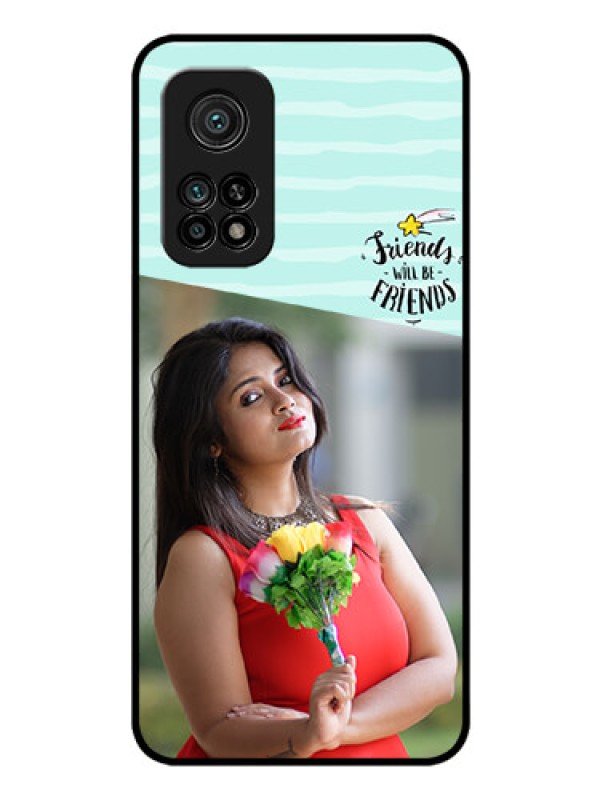 Custom Mi 10T Custom Glass Phone Case - Friends Picture Icon Design