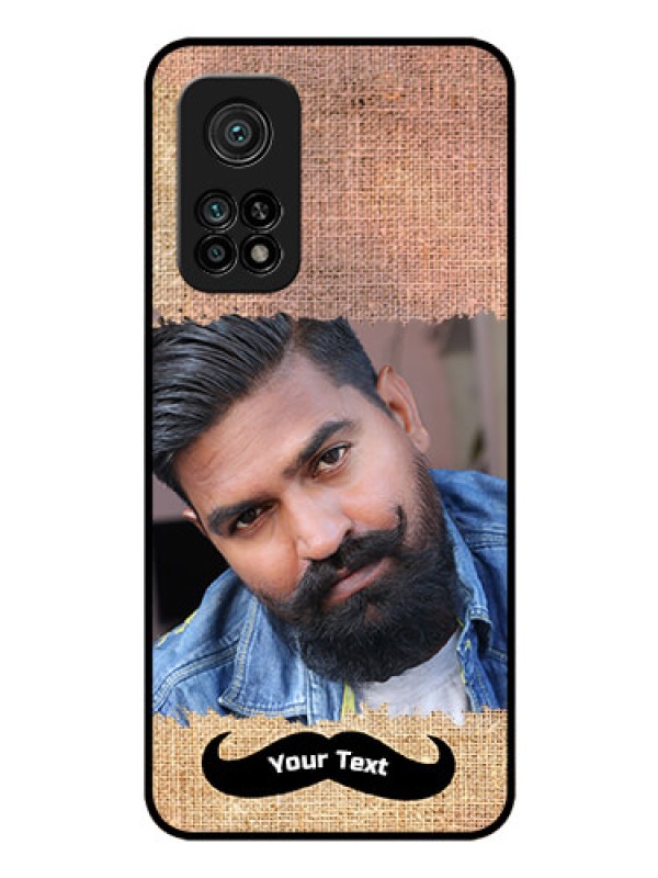 Custom Mi 10T Personalized Glass Phone Case - with Texture Design