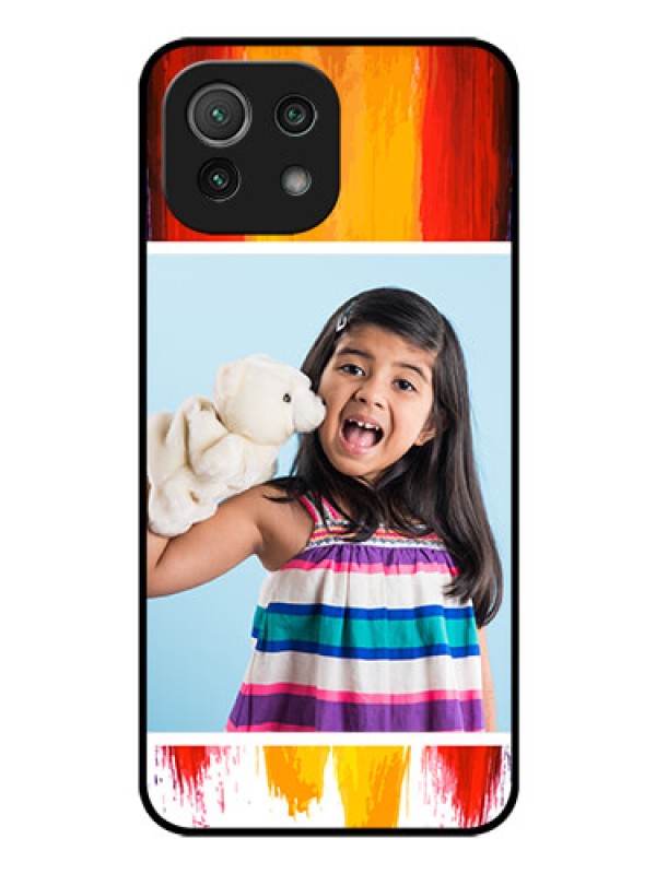 Custom Mi 11 Lite NE 5G Personalized Glass Phone Case  - Multi Color Design