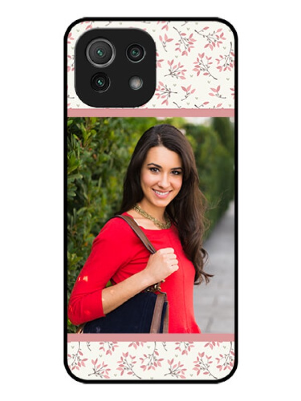 Custom Mi 11 Lite Custom Glass Phone Case - Premium Floral Design