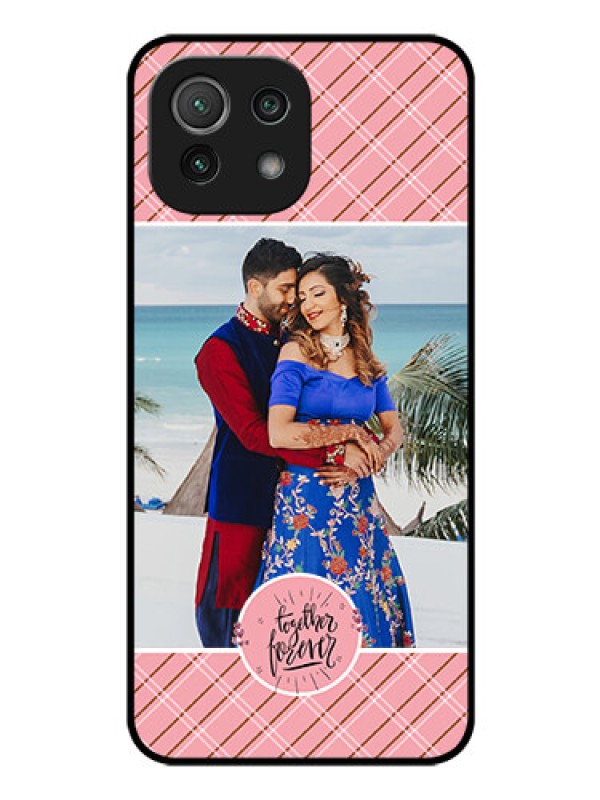 Custom Mi 11 Lite Personalized Glass Phone Case - Together Forever Design