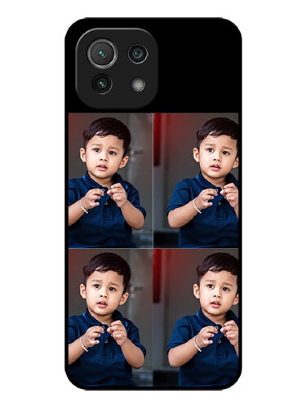 Custom Mi 11 Lite 4 Image Holder on Glass Mobile Cover